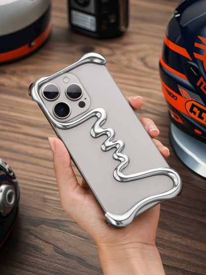 LovelyRLovely LovelyRLovely Alien Metal Ultra-thin Hea LovelyRLovely Alien Metal Ultra-thin Heat Dissipation Anti Drop Phone Protective Case