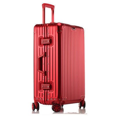 LovelyRLovely LovelyRLovely Aluminium Magnesium Alloy Red Mirror Classic / 20 Inches LovelyRLovely Aluminium Magnesium Alloy Large Capacity Luggage