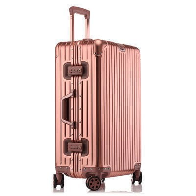 LovelyRLovely LovelyRLovely Aluminium Magnesium Alloy Rose Gold Mirror Classic / 20 Inches LovelyRLovely Aluminium Magnesium Alloy Large Capacity Luggage