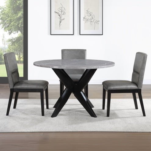 LovelyRLovely LovelyRLovely Amy 5 Piece Dining Set Gray LovelyRLovely Amy 5 Piece Dining Set