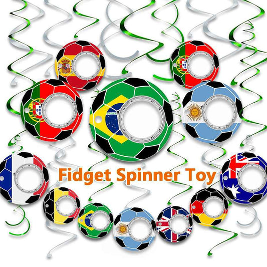 LovelyRLovely LovelyRLovely Anti-Anxiety Football Fidget Spinner Keychain