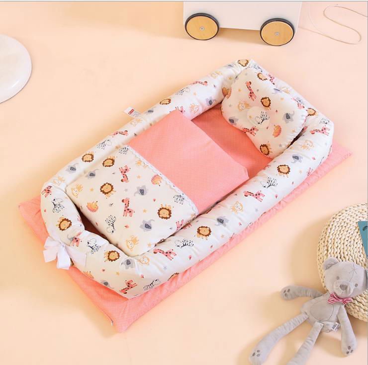 LovelyRLovely LovelyRLovely Anti-Pressure Newborn Fold C LovelyRLovely Anti-Pressure Newborn Foldable Portable Crib Middle Bed