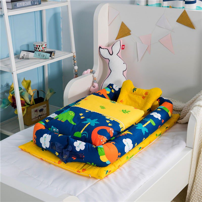 LovelyRLovely LovelyRLovely Anti-Pressure Newborn Fold F LovelyRLovely Anti-Pressure Newborn Foldable Portable Crib Middle Bed