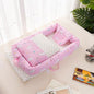 LovelyRLovely LovelyRLovely Anti-Pressure Newborn Fold K LovelyRLovely Anti-Pressure Newborn Foldable Portable Crib Middle Bed