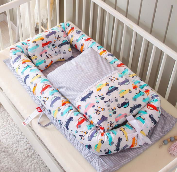 LovelyRLovely LovelyRLovely Anti-Pressure Newborn Fold R LovelyRLovely Anti-Pressure Newborn Foldable Portable Crib Middle Bed