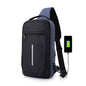 LovelyRLovely LovelyRLovely Anti-Theft USB Charging Ch Navy Blue LovelyRLovely Anti-Theft USB Charging Chest Bag