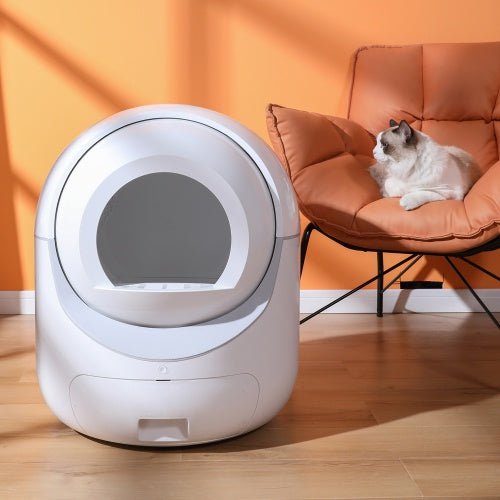 LovelyRLovely LovelyRLovely App Control Smart Automati White LovelyRLovely App Control Smart Automatic Litter Box