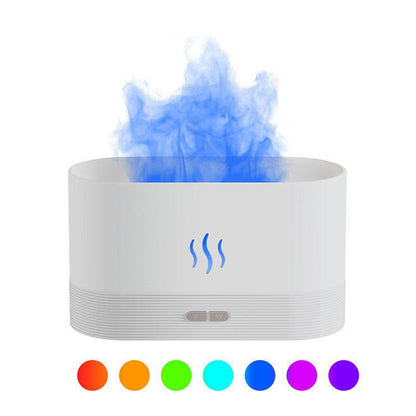 LovelyRLovely LovelyRLovely Aroma Diffuser With Flame 7Colors white / USB plug in version LovelyRLovely Aroma Diffuser With Flame Light