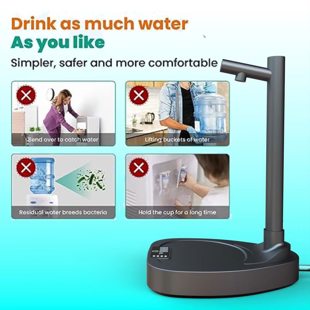 LovelyRLovely LovelyRLovely Automatic Water Bottle Des LovelyRLovely Automatic Water Bottle Desktop Rechargeable Water Dispenser With Stand