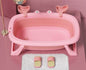 LovelyRLovely LovelyRLovely Baby Foldable Bathtub Coral powder67x44x20cm LovelyRLovely Baby Foldable Bathtub