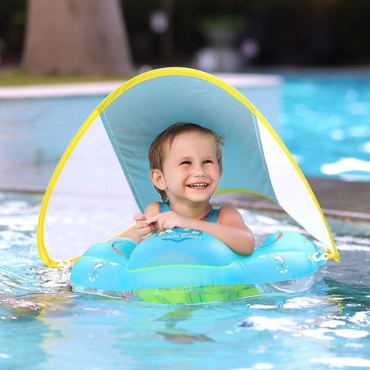 LovelyRLovely LovelyRLovely Baby Inflatable Swimming F LovelyRLovely Baby Inflatable Swimming Float With Canopy