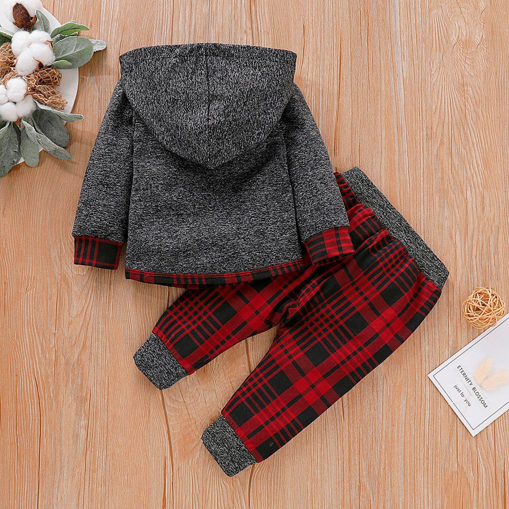 LovelyRLovely LovelyRLovely Baby Long Sleeve Plaid Swe LovelyRLovely Baby Long Sleeve Plaid Sweater Set