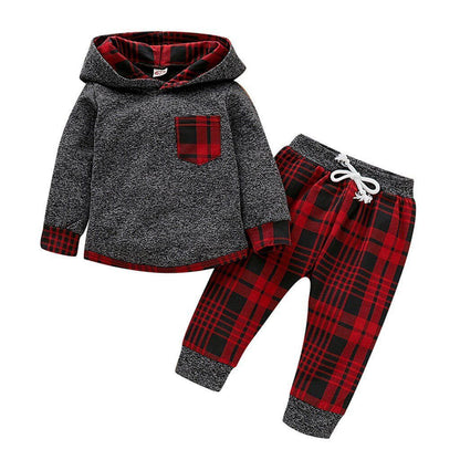 LovelyRLovely LovelyRLovely Baby Long Sleeve Plaid Swe LovelyRLovely Baby Long Sleeve Plaid Sweater Set