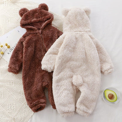 LovelyRLovely LovelyRLovely Baby One-Piece Winter Plus LovelyRLovely Baby One-Piece Winter Plush Rompers