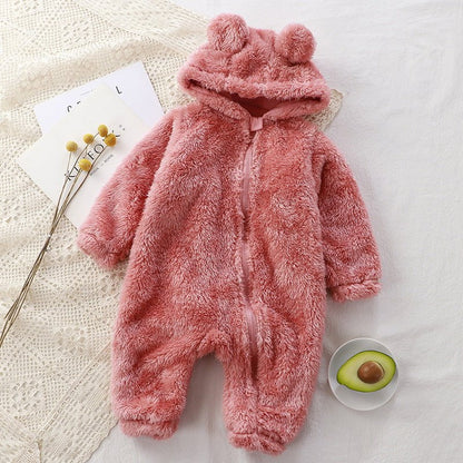 LovelyRLovely LovelyRLovely Baby One-Piece Winter Plus LovelyRLovely Baby One-Piece Winter Plush Rompers