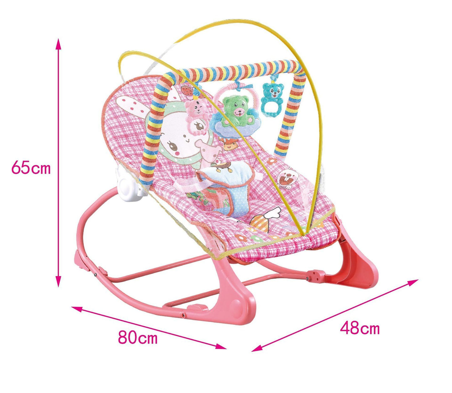 LovelyRLovely LovelyRLovely Baby Portable Foldable Roc Rocking Chair Pink Tent LovelyRLovely Baby Portable Foldable Rocking Bed With Mosquito Net