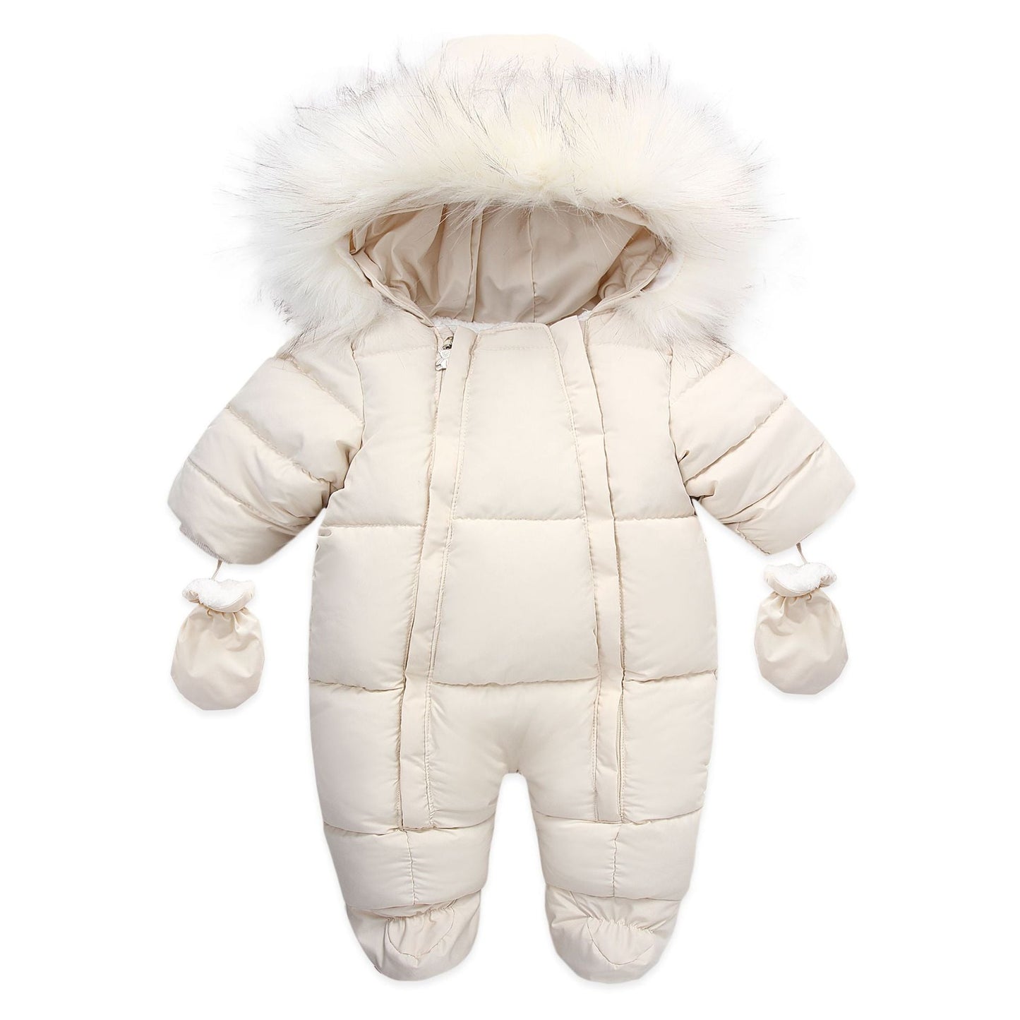 LovelyRLovely LovelyRLovely Baby's Warm Keeping Infant Beige / 66cm LovelyRLovely Baby's Warm Keeping Infant Rompers