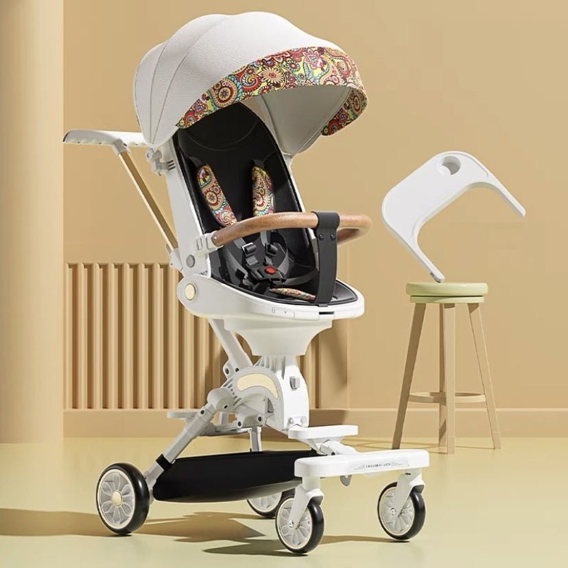 LovelyRLovely LovelyRLovely Baby Two-way Folding Light K09 white LovelyRLovely Baby Two-way Folding Lightweight High-view Stroller