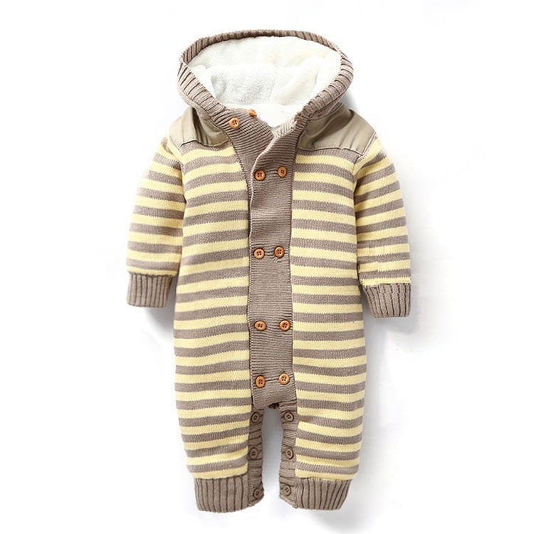 LovelyRLovely LovelyRLovely Baby Winter jumpsuit Khaki / 60cm LovelyRLovely Baby Winter jumpsuit