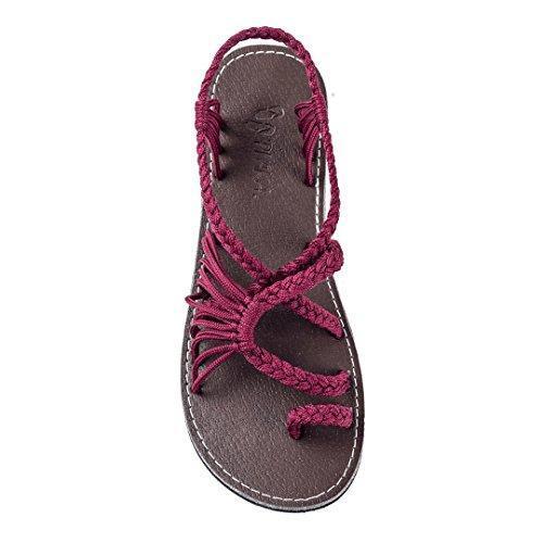 LovelyRLovely LovelyRLovely Beach Flip Flops Flat Sand Red / 10 LovelyRLovely Beach Flip Flops Flat Sandals