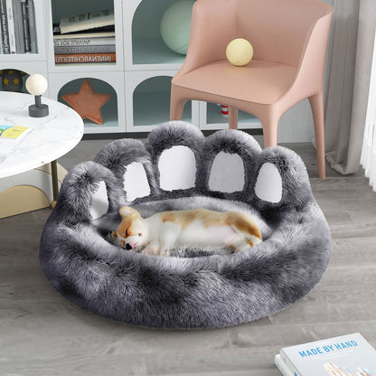 LovelyRLovely LovelyRLovely Bear Paw Shape Pet Kennel Grey / M 60cm LovelyRLovely Bear Paw Shape Pet Kennel