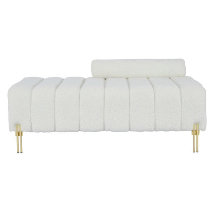 LovelyRLovely LovelyRLovely Beige Teddy Bench White LovelyRLovely Beige Teddy Bench