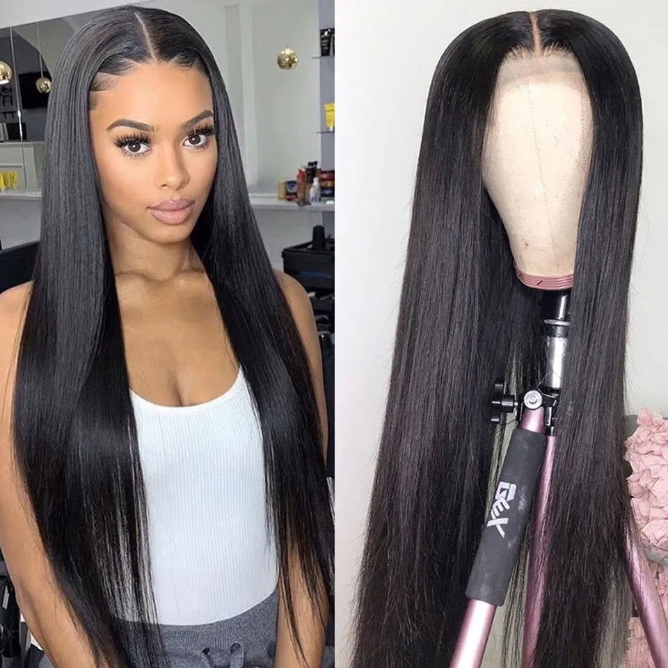 LovelyRLovely LovelyRLovely Black Front Lace Mid-Lengt 10inch LovelyRLovely Straight Black Front Lace Wig