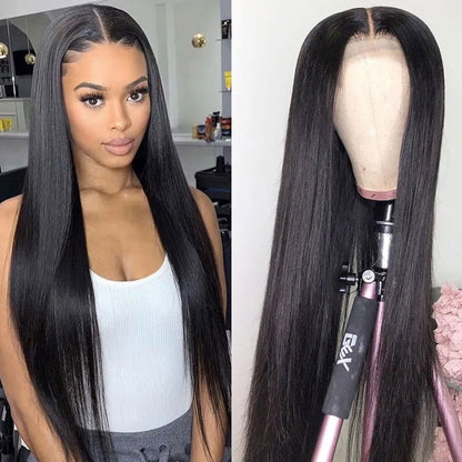 LovelyRLovely LovelyRLovely Black Front Lace Mid-Lengt 10inch LovelyRLovely Straight Black Front Lace Wig