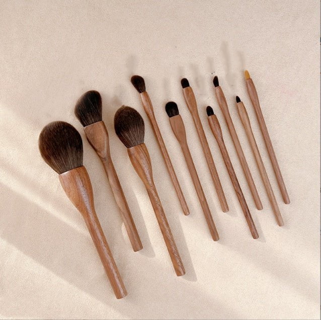 LovelyRLovely LovelyRLovely Black Walnut Makeup Brush 10bare brushes LovelyRLovely Black Walnut Makeup Brush Set