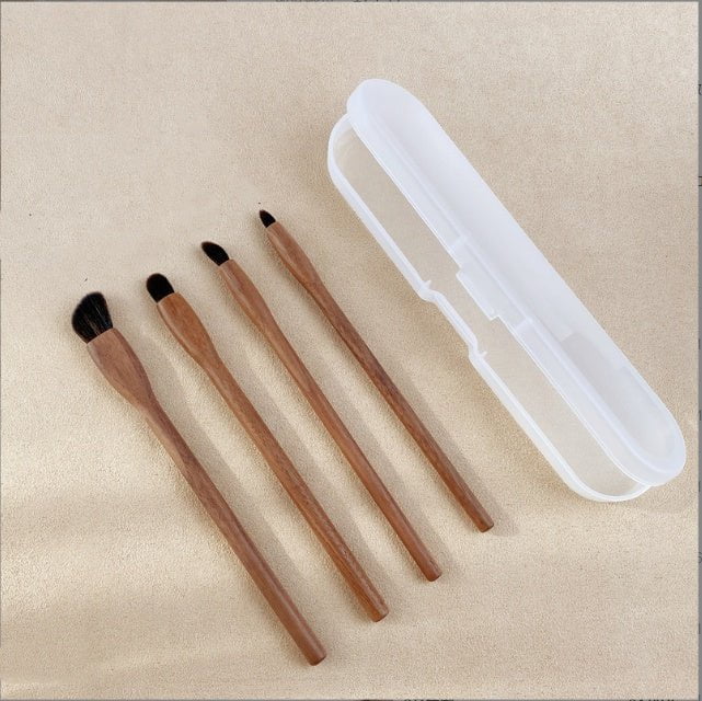 LovelyRLovely LovelyRLovely Black Walnut Makeup Brush 4eye brushes plus storage box LovelyRLovely Black Walnut Makeup Brush Set