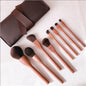 LovelyRLovely LovelyRLovely Black Walnut Makeup Brush 8brush plus strap bag LovelyRLovely Black Walnut Makeup Brush Set