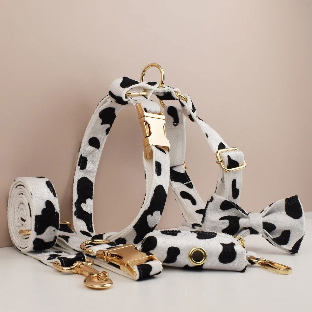 LovelyRLovely LovelyRLovely Black & White Dog Collar S LovelyRLovely Black & White Dog Collar Supplies