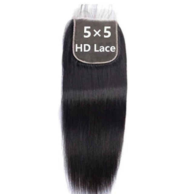 LovelyRLovely LovelyRLovely Block Natural Black 4x4 Hu 5x5 / 10inch LovelyRLovely Block Natural Black 4x4 Human Hair Wig