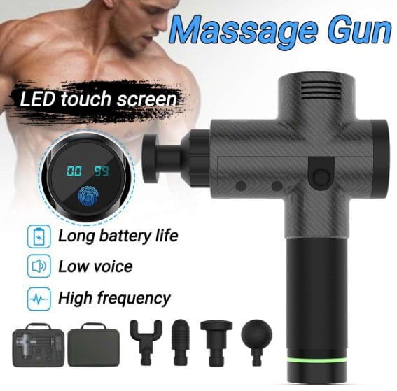 LovelyRLovely LovelyRLovely Body Muscle Massage Gun Carbon fiber / Digital / AU LovelyRLovely Body Muscle Massage Gun