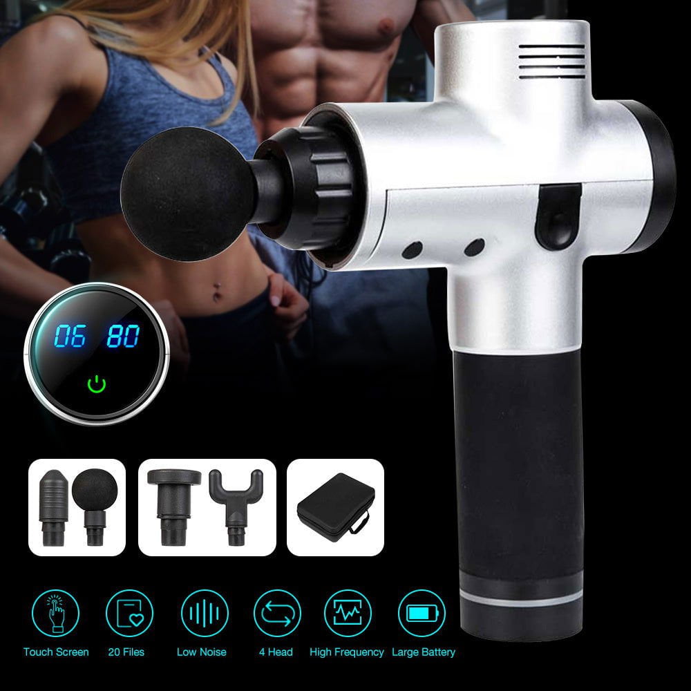 LovelyRLovely LovelyRLovely Body Muscle Massage Gun Silver / Digital / AU LovelyRLovely Body Muscle Massage Gun