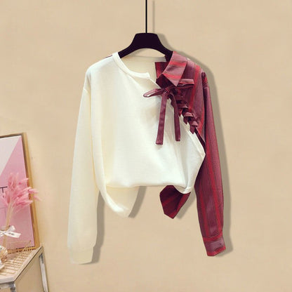 LovelyRLovely LovelyRLovely Bow-knot Shirt Top Pants Suit LovelyRLovely Bow-knot Shirt Top Pants Suit