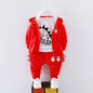 LovelyRLovely LovelyRLovely Boys Cotton Pants Suit Set Red / 100CM LovelyRLovely Boys Cotton Pants Suit Set