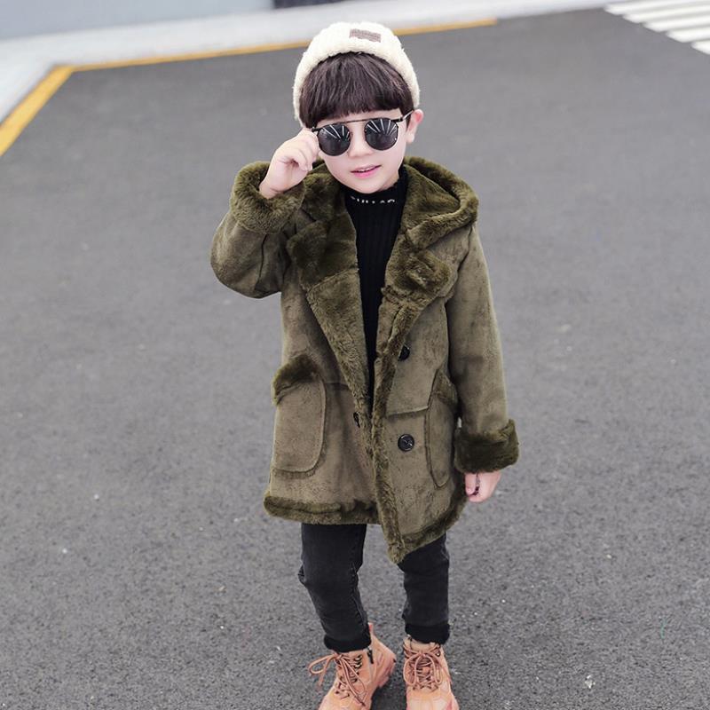 LovelyRLovely LovelyRLovely Boys' Suede Padded Trench LovelyRLovely Boys' Suede Padded Trench Coat