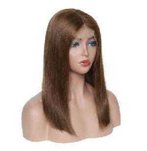 LovelyRLovely LovelyRLovely Brown Human Hair Lace Fron 12inches LovelyRLovely Brown Human Hair Lace Front Wig