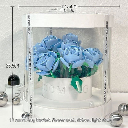 LovelyRLovely LovelyRLovely Building Blocks Rose Bouqu 11 Blue LovelyRLovely Building Blocks Rose Bouquet