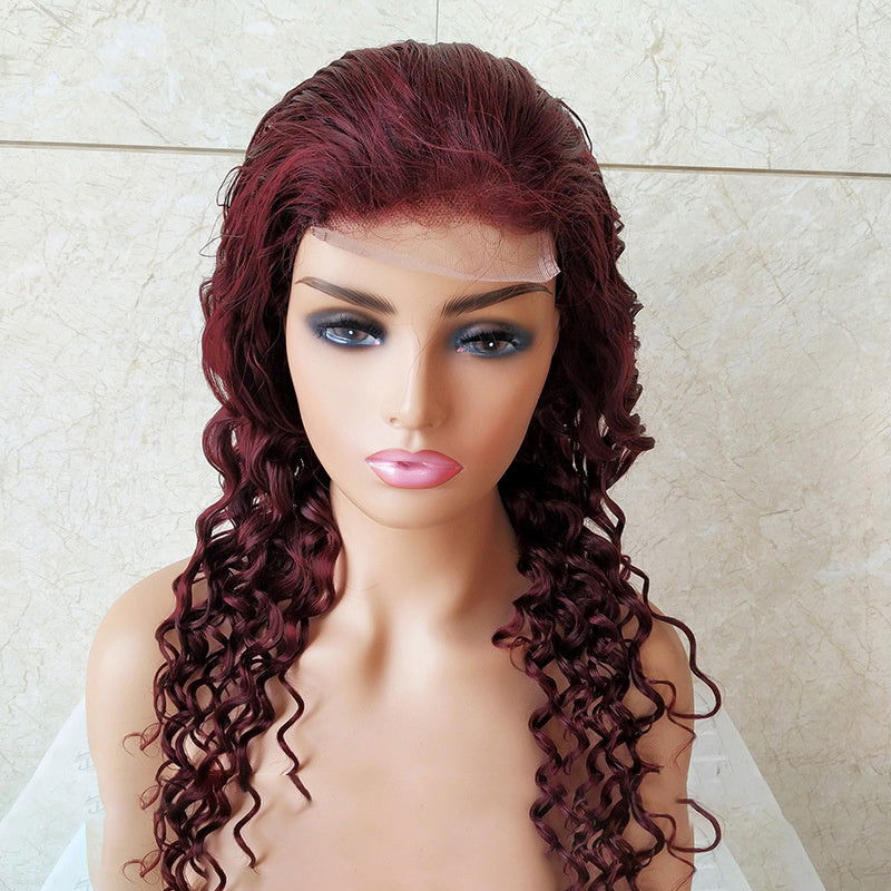 LovelyRLovely LovelyRLovely Burgundy 4x4 Loose Wave Br LovelyRLovely Burgundy Loose Wave Brazilian Wig