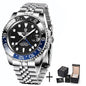 LovelyRLovely LovelyRLovely Calendar Luminous Men's Wa Black blue LovelyRLovely Calendar Luminous Men's Watch