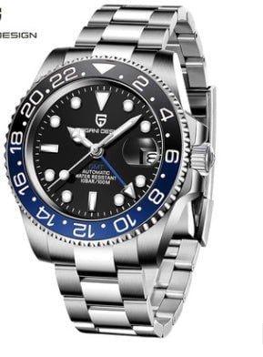 LovelyRLovely LovelyRLovely Calendar Luminous Men's Wa GMT Saphir Blue Black LovelyRLovely Calendar Luminous Men's Watch