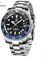 LovelyRLovely LovelyRLovely Calendar Luminous Men's Wa GMT Saphir Blue Black LovelyRLovely Calendar Luminous Men's Watch