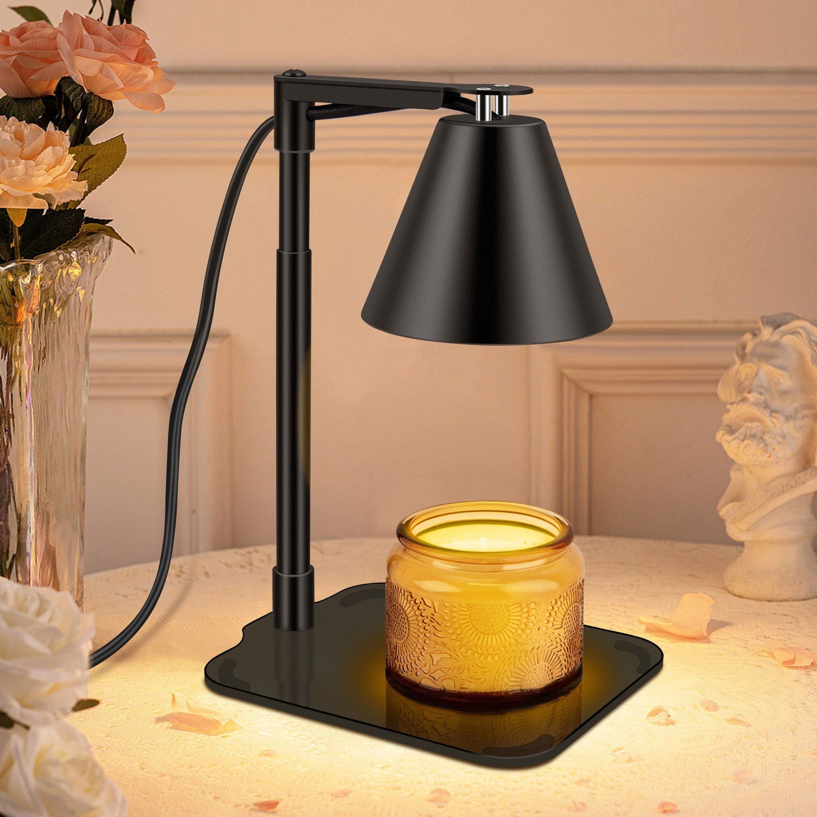 LovelyRLovely LovelyRLovely Candle Warmer Lamp With Ti Black LovelyRLovely Candle Warmer Lamp With Timer