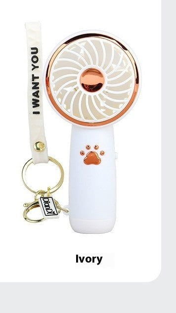 LovelyRLovely LovelyRLovely Cartoon Portable Mini Fan White / 65x40x135mm LovelyRLovely Cartoon Portable Mini Fan