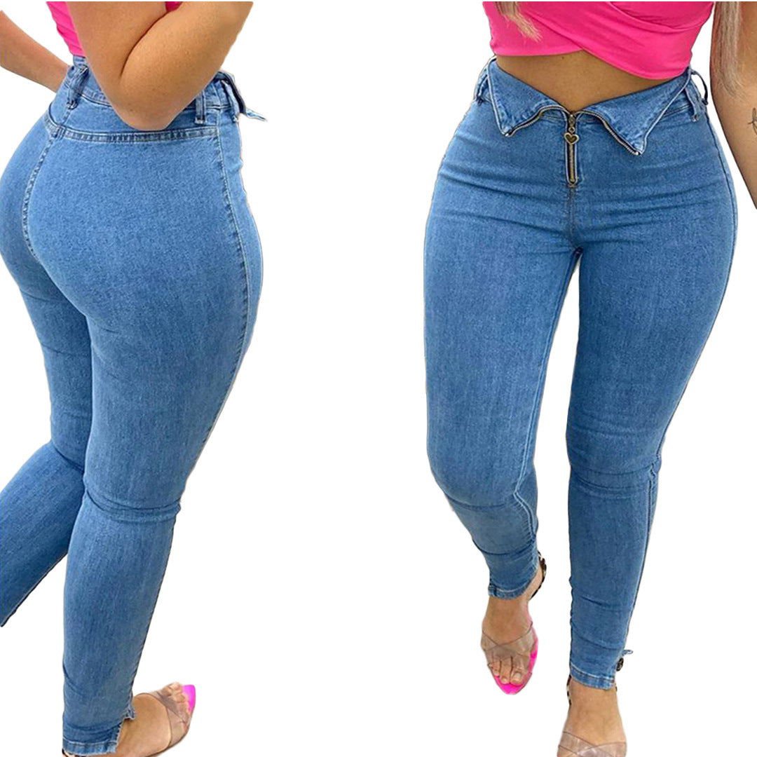 LovelyRLovely LovelyRLovely Casual High Waisted Jeans LovelyRLovely Casual High Waisted Jeans