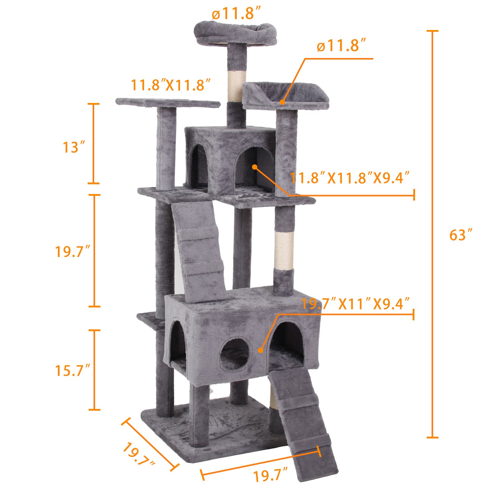 LovelyRLovely LovelyRLovely Cat Climbing Frame Grey LovelyRLovely Cat Climbing Frame