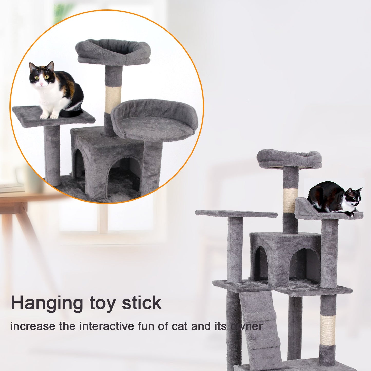 LovelyRLovely LovelyRLovely Cat Climbing Frame Grey LovelyRLovely Cat Climbing Frame