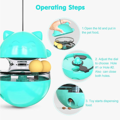 LovelyRLovely LovelyRLovely Cat Interactive Treat Disp LovelyRLovely Cat Interactive Treat Dispenser Toy